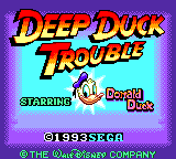 Заставка игры Deep Duck Trouble Starring Donald Duck